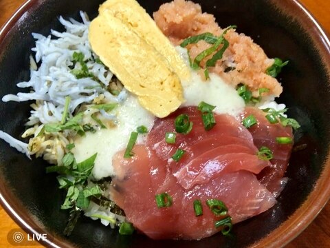 海鮮丼！食欲が増す